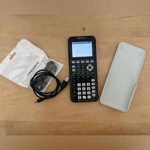 Texas Instruments TI-84 Plus CE Graphing Calculator with 2 Charging Cables